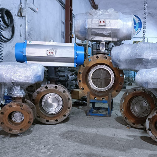Rubber Lined Wafer Type Double Flange Butterfly Valve